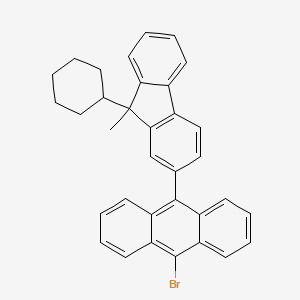 9-Bromo-10-(9-cyclohexyl-9-methyl-9H-fluoren-2-YL)anthracene