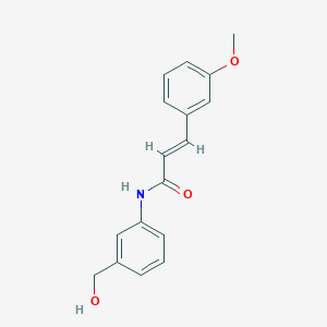 molecular formula C17H17NO3 B1420944 N-[3-(hydroxymethyl)phenyl]-3-(3-methoxyphenyl)prop-2-enamide CAS No. 1216353-78-4