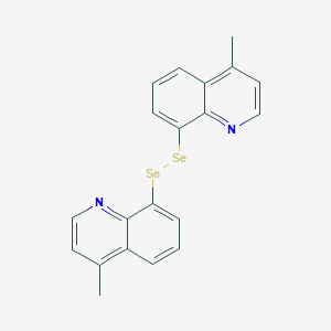 molecular formula C20H16N2Se2 B14209466 8,8'-(Diselane-1,2-diyl)bis(4-methylquinoline) CAS No. 725709-19-3