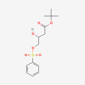 tert-Butyl 4-[(benzenesulfonyl)oxy]-3-hydroxybutanoate