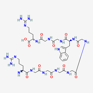 N~5~-(Diaminomethylidene)-L-ornithylglycylglycylglycylglycylglycyl-L-tryptophylglycylglycyl-N~5~-(diaminomethylidene)-L-ornithine