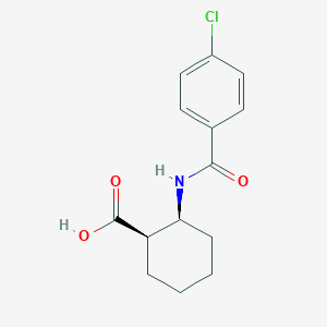 (1R,2S)-2-(4-Chlorobenzamido)cyclohexane-1-carboxylic acid