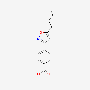 Methyl 4-(5-butyl-1,2-oxazol-3-yl)benzoate