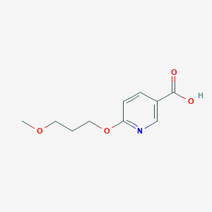 molecular formula C10H13NO4 B1420953 6-(3-Methoxypropoxy)pyridine-3-carboxylic acid CAS No. 1183915-47-0