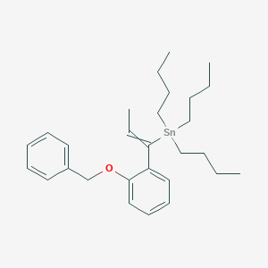 {1-[2-(Benzyloxy)phenyl]prop-1-en-1-yl}(tributyl)stannane