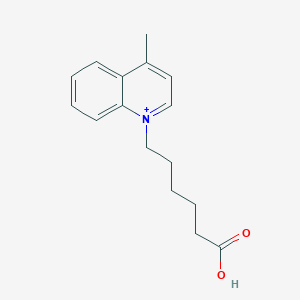 Quinolinium, 1-(5-carboxypentyl)-4-methyl-