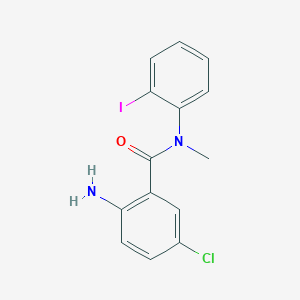 Benzamide, 2-amino-5-chloro-N-(2-iodophenyl)-N-methyl-