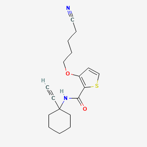 3-(4-cyanobutoxy)-N-(1-ethynylcyclohexyl)thiophene-2-carboxamide