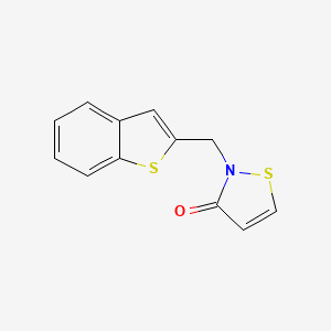 2-[(1-Benzothiophen-2-yl)methyl]-1,2-thiazol-3(2H)-one