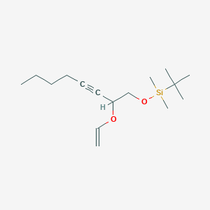 tert-Butyl{[2-(ethenyloxy)oct-3-yn-1-yl]oxy}dimethylsilane