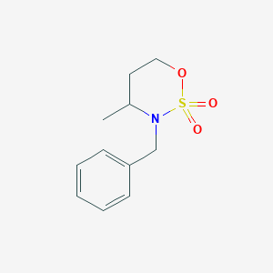 3-Benzyl-4-methyl-1,2lambda~6~,3-oxathiazinane-2,2-dione