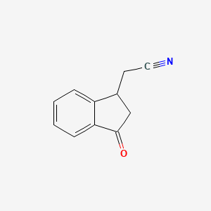 (3-Oxo-2,3-dihydro-1H-inden-1-yl)acetonitrile