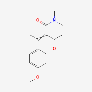 2-acetyl-3-(4-methoxyphenyl)-N,N-dimethylbut-2-enamide