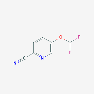 B1420980 5-(Difluoromethoxy)pyridine-2-carbonitrile CAS No. 1206979-57-8