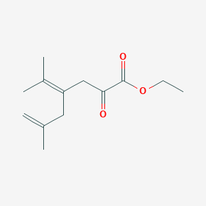 Ethyl 6-methyl-2-oxo-4-(propan-2-ylidene)hept-6-enoate