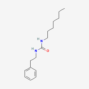 Urea, N-heptyl-N'-(2-phenylethyl)-