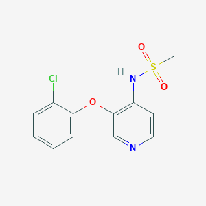 molecular formula C12H11ClN2O3S B14209962 N-[3-(2-chlorophenoxy)pyridin-4-yl]methanesulfonamide CAS No. 833455-46-2