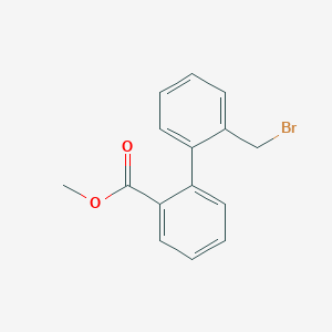 molecular formula C15H13BrO2 B1420999 2'-(溴甲基)-[1,1'-联苯]-2-甲酸甲酯 CAS No. 38399-65-4