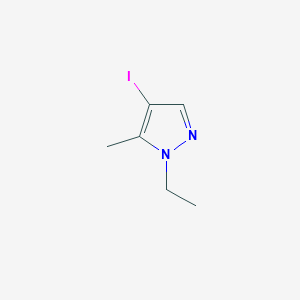 molecular formula C6H9IN2 B1421001 1-ethyl-4-iodo-5-methyl-1H-pyrazole CAS No. 1217862-56-0