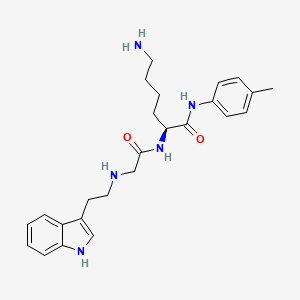 molecular formula C25H33N5O2 B14210155 N-[2-(1H-Indol-3-yl)ethyl]glycyl-N-(4-methylphenyl)-L-lysinamide CAS No. 918435-96-8