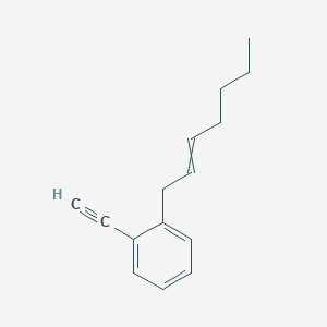 molecular formula C15H18 B14210158 1-Ethynyl-2-(hept-2-EN-1-YL)benzene CAS No. 819871-65-3