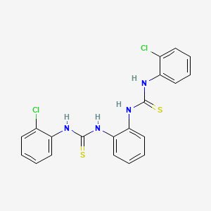 molecular formula C20H16Cl2N4S2 B14210189 1-(2-Chlorophenyl)-3-[2-[(2-chlorophenyl)carbamothioylamino]phenyl]thiourea CAS No. 823219-05-2