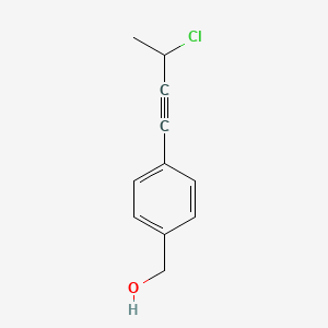 [4-(3-Chlorobut-1-yn-1-yl)phenyl]methanol