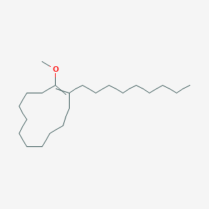 molecular formula C22H42O B14210222 1-Methoxy-2-nonylcyclododec-1-ene CAS No. 832088-57-0