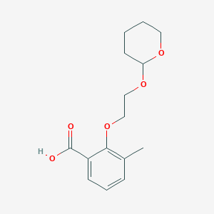 3-Methyl-2-{2-[(oxan-2-yl)oxy]ethoxy}benzoic acid