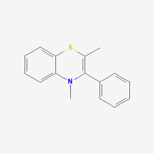 molecular formula C16H15NS B14210228 2,4-Dimethyl-3-phenyl-4H-1,4-benzothiazine CAS No. 823801-87-2