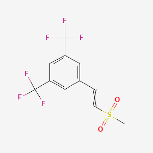 1-[2-(Methanesulfonyl)ethenyl]-3,5-bis(trifluoromethyl)benzene