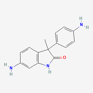 6-Amino-3-(4-aminophenyl)-3-methyl-1,3-dihydro-2H-indol-2-one