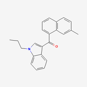 molecular formula C23H21NO B14210273 (7-methylnaphthalen-1-yl)(1-propyl-1H-indol-3-yl)methanone CAS No. 824960-09-0