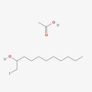 molecular formula C13H27IO3 B14210293 Acetic acid;1-iodoundecan-2-ol CAS No. 699021-30-2