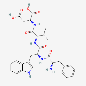 molecular formula C29H35N5O7 B14210298 L-Phenylalanyl-L-tryptophyl-L-valyl-L-aspartic acid CAS No. 845509-90-2