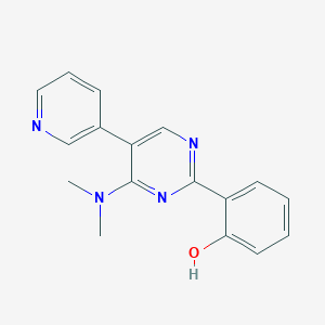 6-[6-(Dimethylamino)-5-(pyridin-3-yl)pyrimidin-2(1H)-ylidene]cyclohexa-2,4-dien-1-one