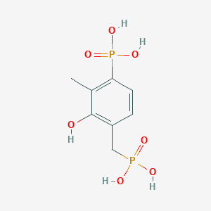 [3-Hydroxy-2-methyl-4-(phosphonomethyl)phenyl]phosphonic acid