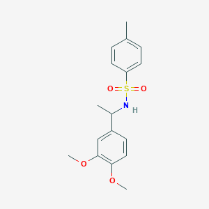 Benzenesulfonamide, N-[1-(3,4-dimethoxyphenyl)ethyl]-4-methyl-