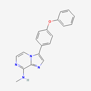 N-Methyl-3-(4-phenoxyphenyl)imidazo[1,2-a]pyrazin-8-amine