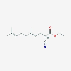 Ethyl 2-cyano-5,9-dimethyldeca-4,8-dienoate