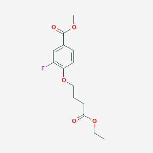 Methyl 4-(4-ethoxy-4-oxobutoxy)-3-fluorobenzoate