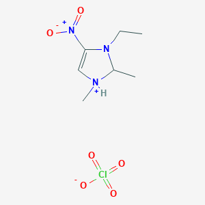 3-Ethyl-1,2-dimethyl-4-nitro-2,3-dihydro-1H-imidazol-1-ium perchlorate