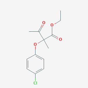 Butanoic acid, 2-(4-chlorophenoxy)-2-methyl-3-oxo-, ethyl ester