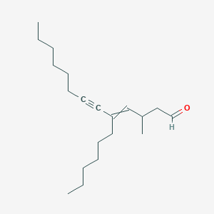 5-Hexyl-3-methyltridec-4-en-6-ynal