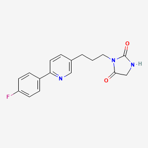 3-{3-[6-(4-Fluorophenyl)pyridin-3-yl]propyl}imidazolidine-2,4-dione