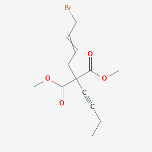 Dimethyl (4-bromobut-2-en-1-yl)(but-1-yn-1-yl)propanedioate