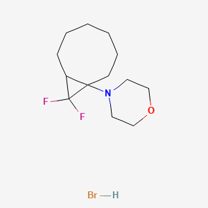 4-(9,9-Difluoro-1-bicyclo[6.1.0]nonanyl)morpholine;hydrobromide