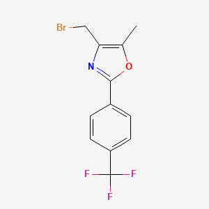 Oxazole, 4-(bromomethyl)-5-methyl-2-[4-(trifluoromethyl)phenyl]-