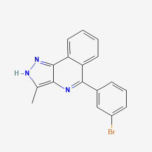 1H-Pyrazolo[4,3-c]isoquinoline, 5-(3-bromophenyl)-3-methyl-