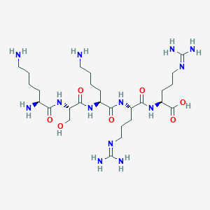 L-Lysyl-L-seryl-L-lysyl-N~5~-(diaminomethylidene)-L-ornithyl-N~5~-(diaminomethylidene)-L-ornithine